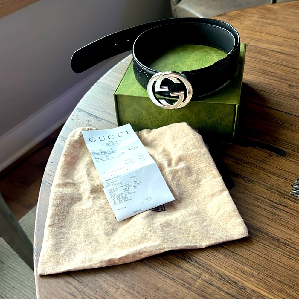 Black Gucci Belt, big G’s size 32-38
